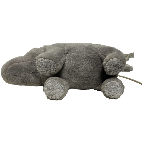 Aurora Eco Nation Plush Rhinoceros Stuffed Animal Gray Rhino Eco Friendly 6x11in - Picture 4 of 5